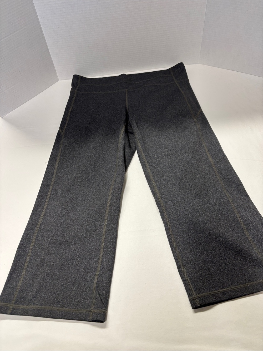 Athleta Black Capris with Contrast Stitching